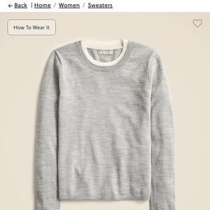 J. Crew Carolyn merino wool sweater